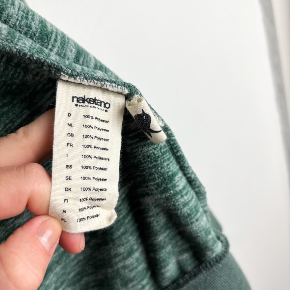 Naketano Women’s Green Fleece Hooded Jacket Sz XS - Picture 12 of 13